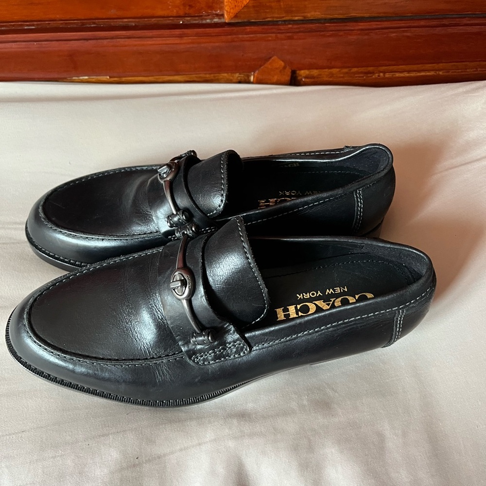 Coach Men's Black Loafers - Picture 2 of 6